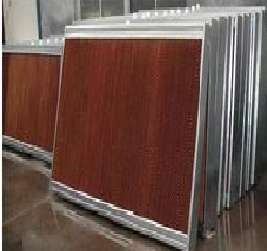 Cellulose Pad - 600x600x50 Mm & 900x600x100 Mm | Durable Cooling Solution For Livestock Greenhouses And Industrial Applications
