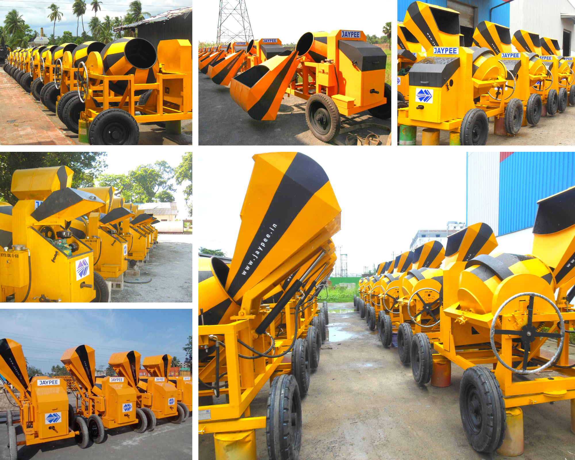Yellow Jaypee Concrete Mixer