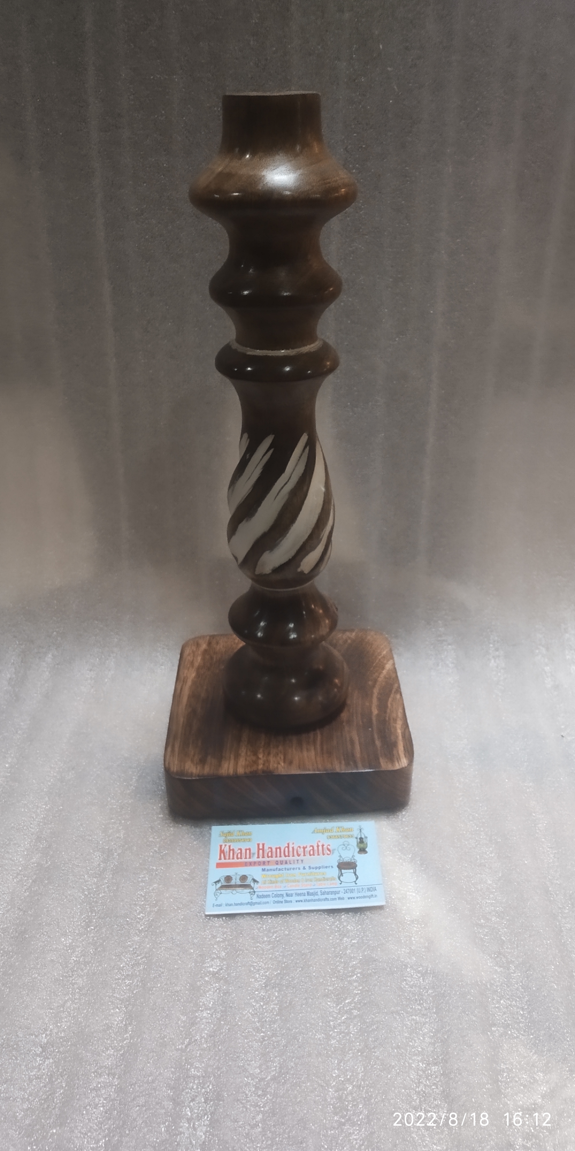 White Rustic Lamp Stand