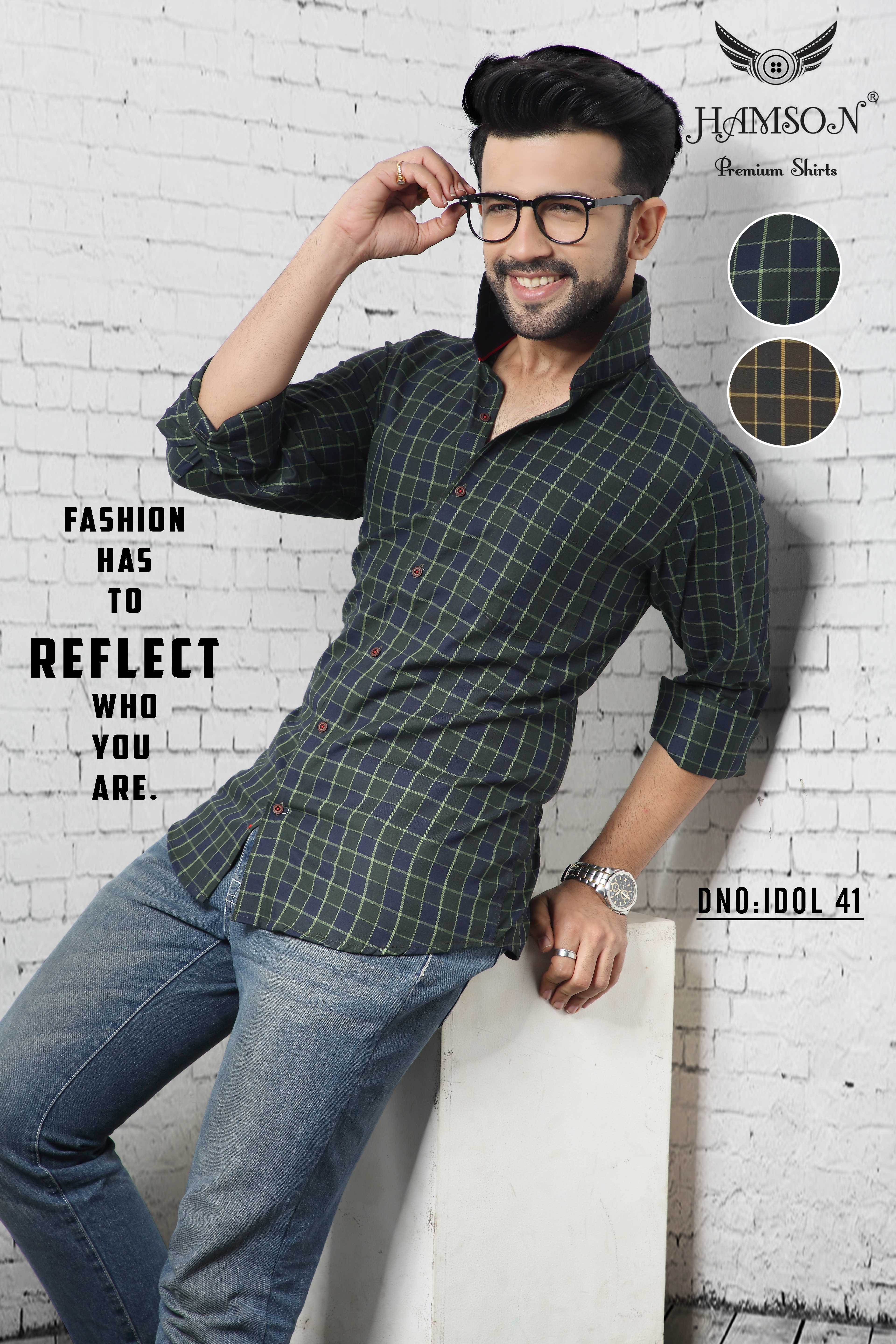 Mens Cotton Blended Checks Shirts 7 - Cotton Twill Fabric, Sizes L-xxl, Multi-color, Standard Collar, Full Sleeves, Anti-wrinkle, Breathable, Washable