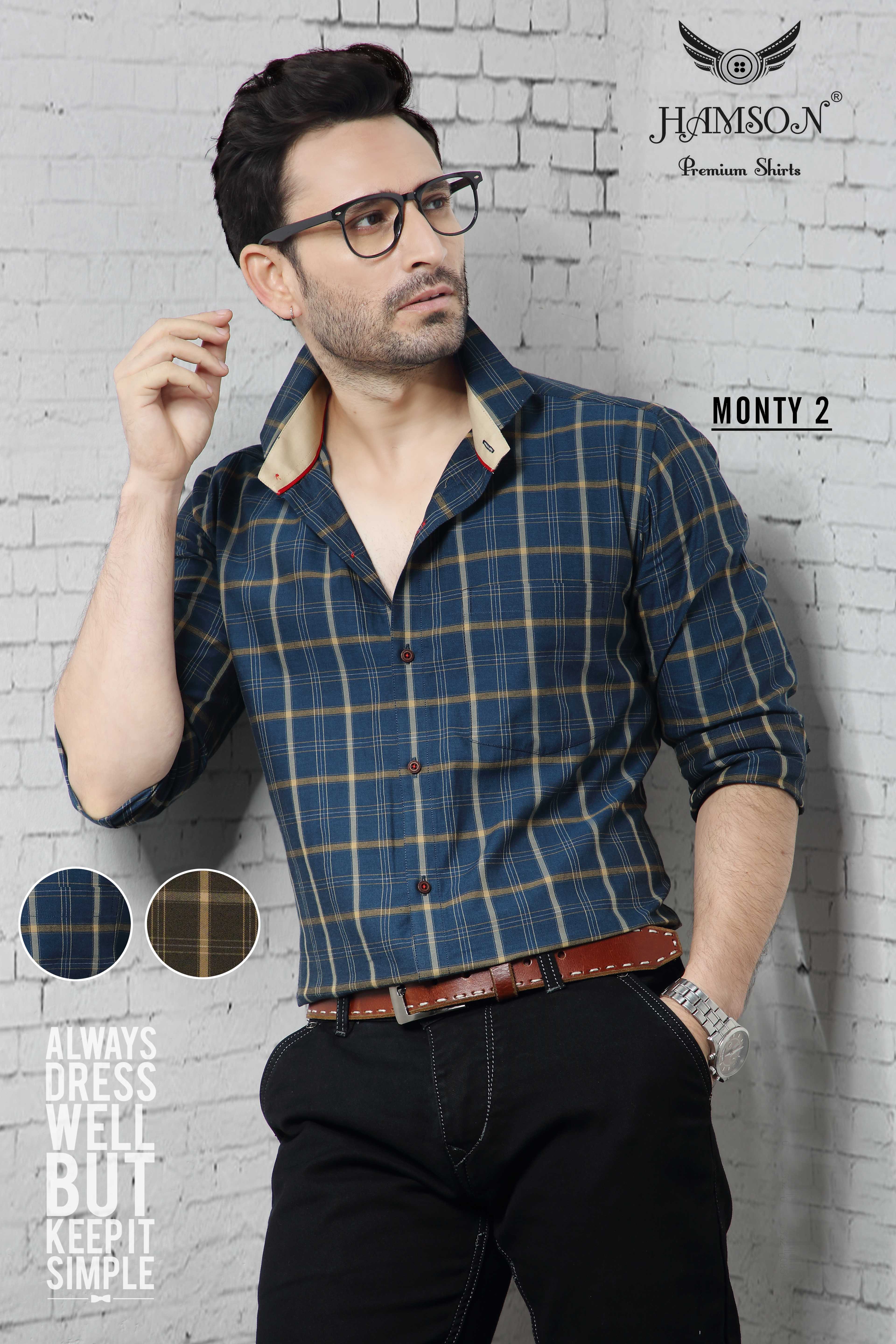 Mens Cotton Blended Checks Shirts 7 - Cotton Twill Fabric, Sizes L-xxl, Multi-color, Standard Collar, Full Sleeves, Anti-wrinkle, Breathable, Washable