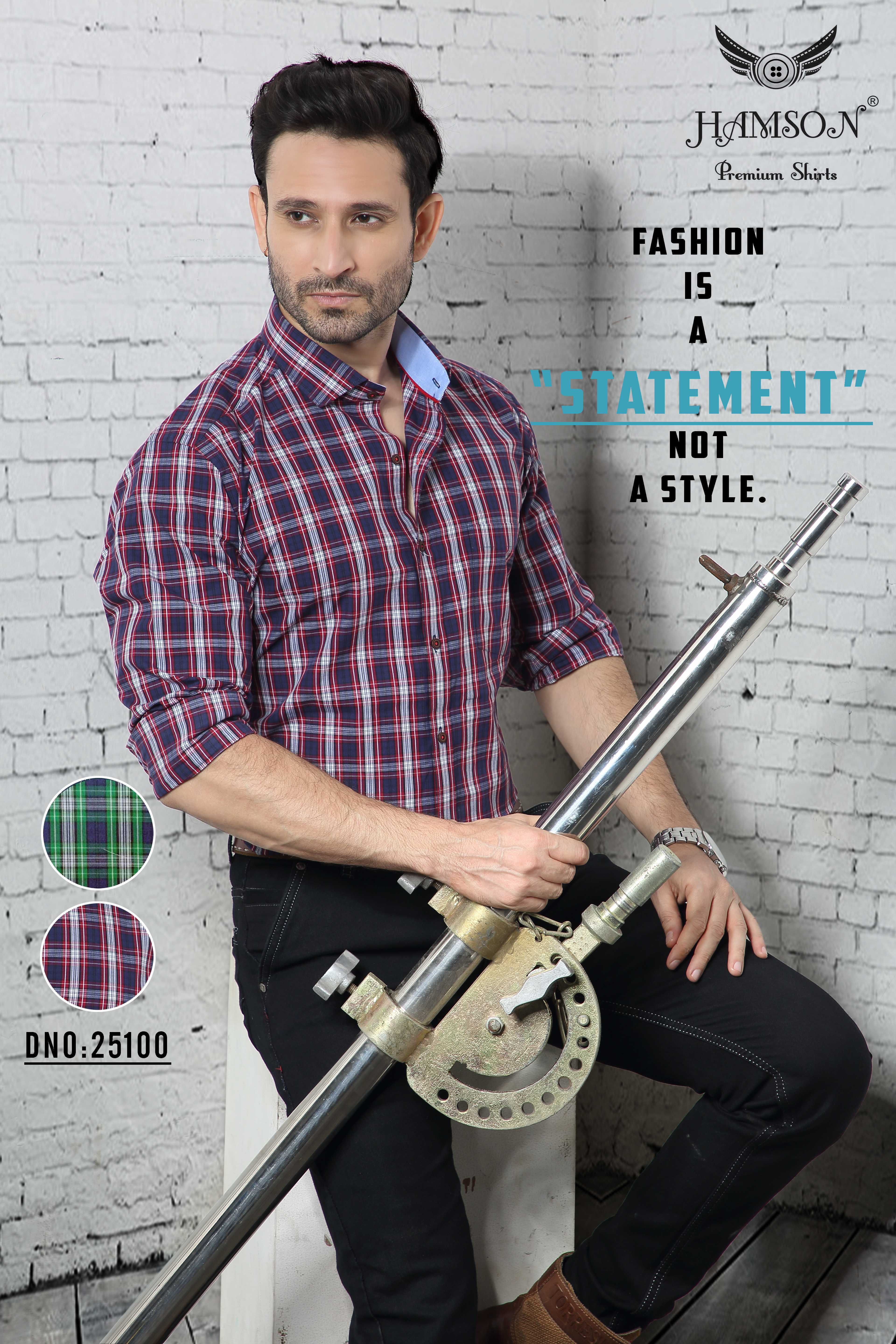 Mens Cotton Blended Checks Shirts 8 - Cotton Twill Fabric, Multi-color, Full Sleeves, Standard Collar | Breathable, Anti-wrinkle, Washable, Yarn Dyed