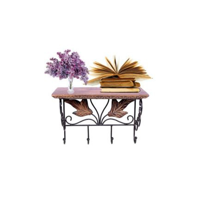 Powder Coated Iron Wall Shelf
