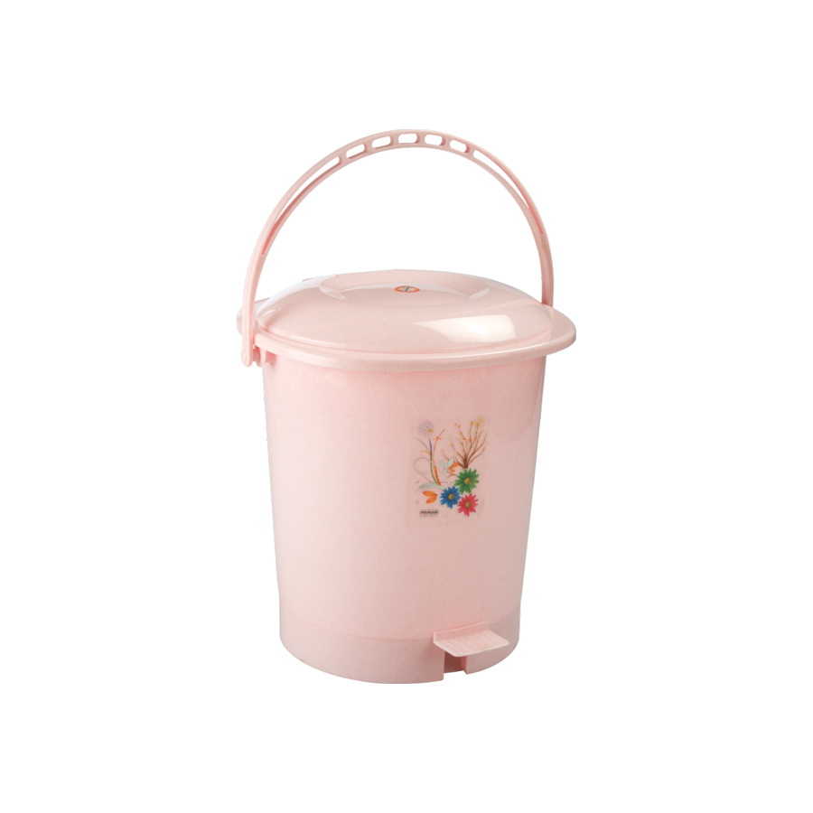 Comfort Paddle Dustbin - High Quality Virgin Plastic, Small & Medium Sizes , No Touch Design With Foot-step Pedal, Odour-containment Lid