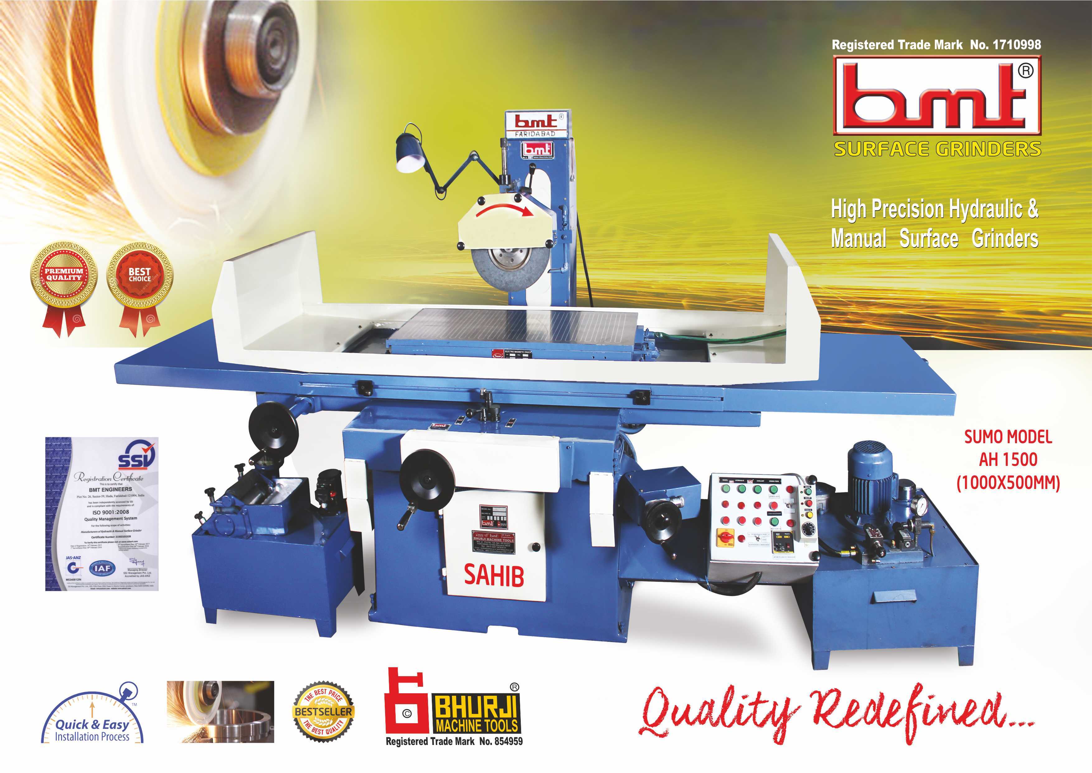 Surface Grinder Wider Bed Capacity: 500 Kg/hr