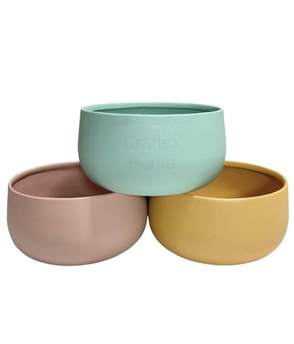 डेकोपॉइंट मेटल प्लांट पॉट्स आयाम: 14 X 14 X 7 सेमी सेंटीमीटर (सेमी)