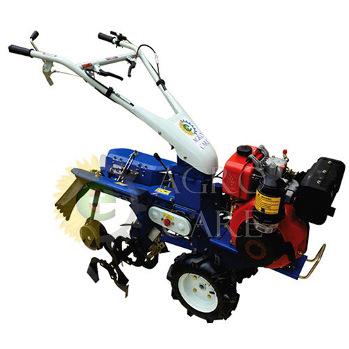 Blue-Black-Red-White Shakti Rear Tiller