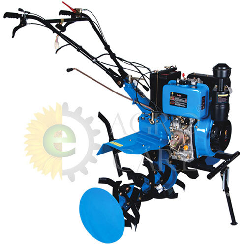 Blue-Black D90 Self Start Power Tiller