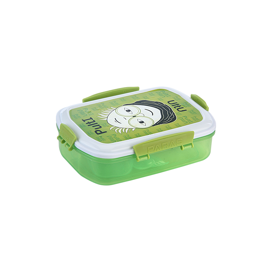 Super Seal Lunch Box - Food Grade Polypropylene, Multicolor Design , Compact Shape With Rubber Gasket For Temperature Retention And Freshness