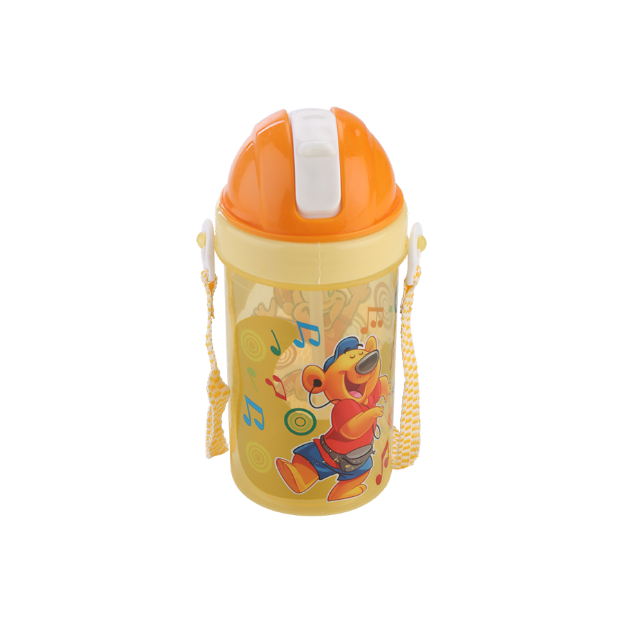 Rio Water Bottle - Transparent Pet, Multicolor Small & Big Sizes | Bpa Free, Leak-free Cap With Rubber Gasket, Lightweight With Carry Strap