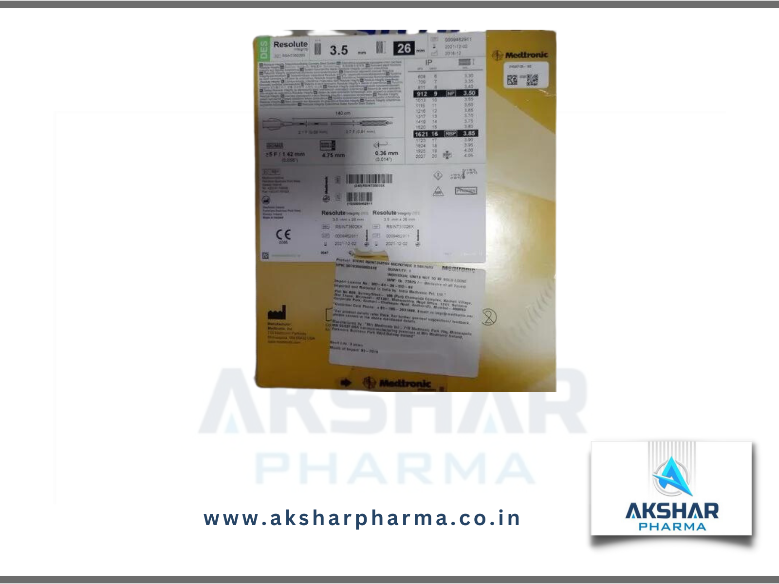 Resolute Integrity Coronary Stent - Recommended For: Hospital