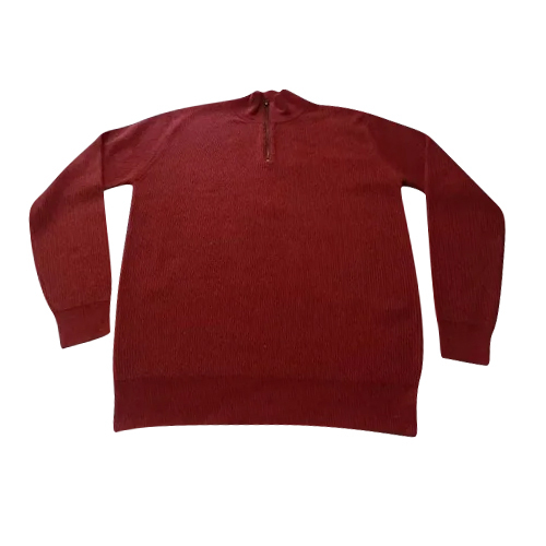 Woolen Polyester Maroon School Sweater