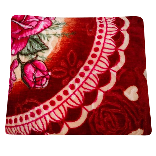 Floral Print Mink Blanket - 100% Cotton, Full Size | Multiple Color Options Available