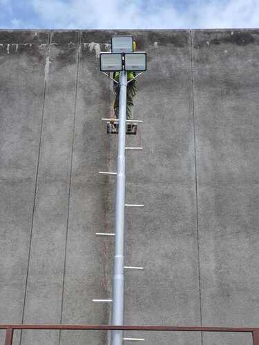 Solar Street Light Pole - Aluminum, 8 Meters Height, 50 kg Weight, 6000 lm Brightness, IP65 Rating | 2-Year Warranty, Ideal for Streets, Parking Lots, Pathways