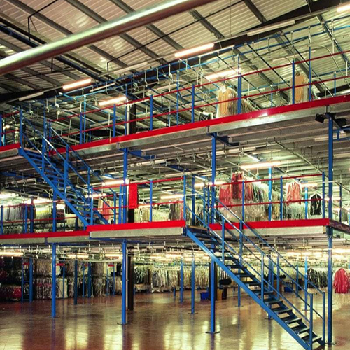 Blue Multi-Tier Mezzaine Floor