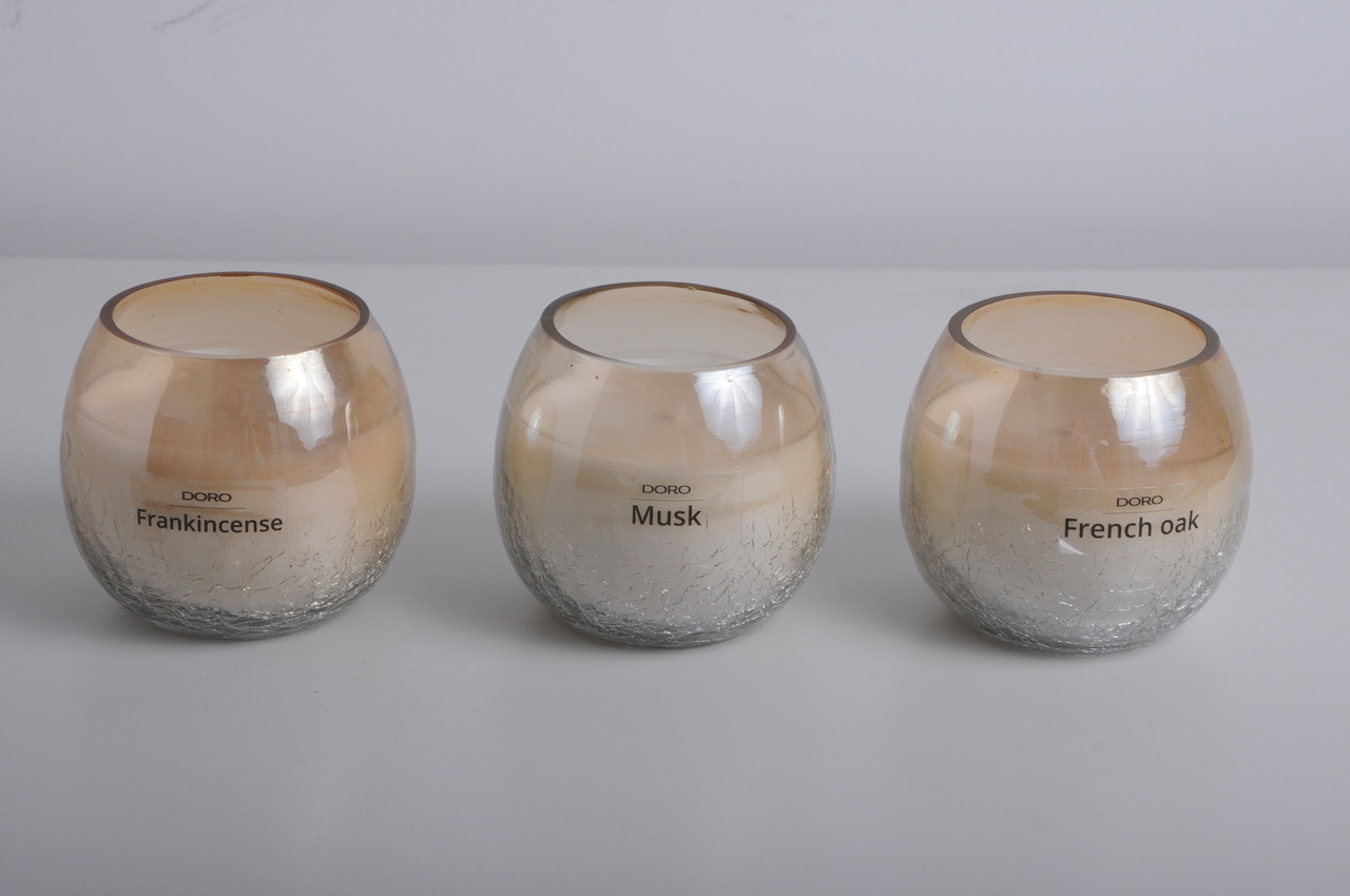 Aromatic Candles - Soy Wax, 3.5 Inches Diameter , 30 Hour Burn Time, Frank Incense Scent In Glass Jar