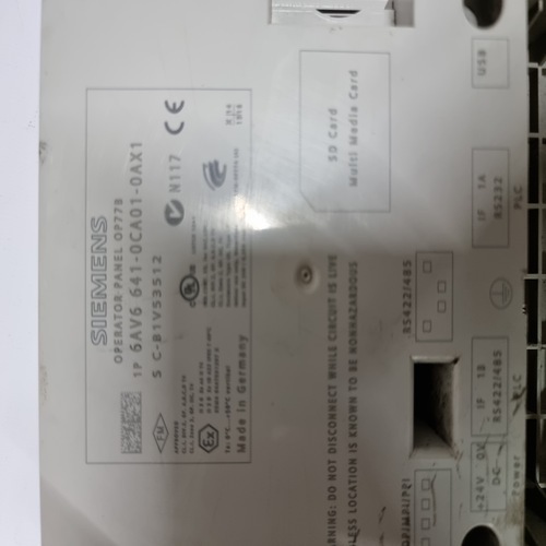 Siemens 6av6 641-0ca01-0ax1 Operator Panel Op77b