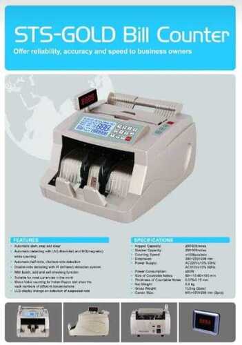 White Sts Gold Bill Counter Machine