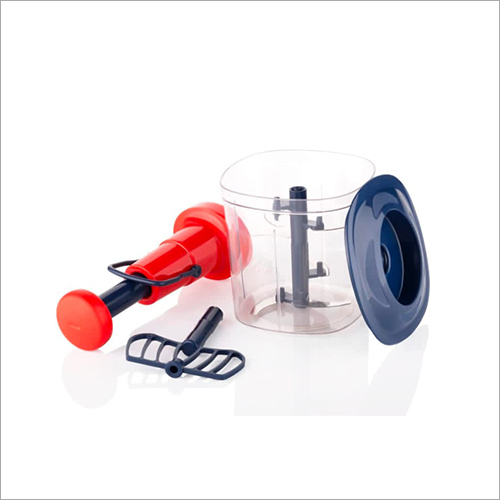 Manual Hand Press Food Chopper - Pvc Material, Standard Size, Multi Color | Effortless Vegetable Cutting, Portable Design, Time-saving Convenience