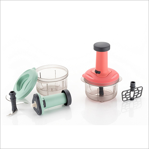 Manual Hand Press Food Chopper - Pvc Material, Standard Size, Multi Color | Effortless Vegetable Cutting, Portable Design, Time-saving Convenience