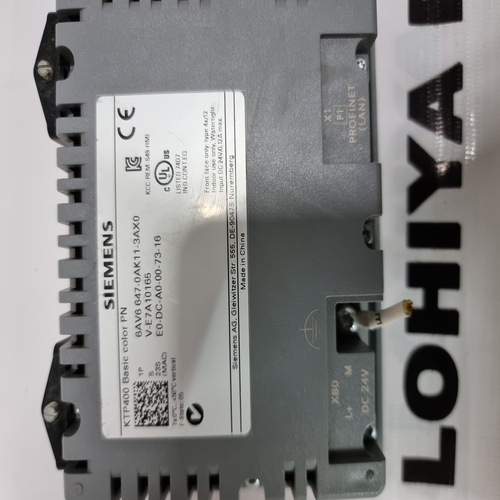 Siemens 6av6 647-0ak11-3ax0 Hmi Ktp400 Basic Color Pn