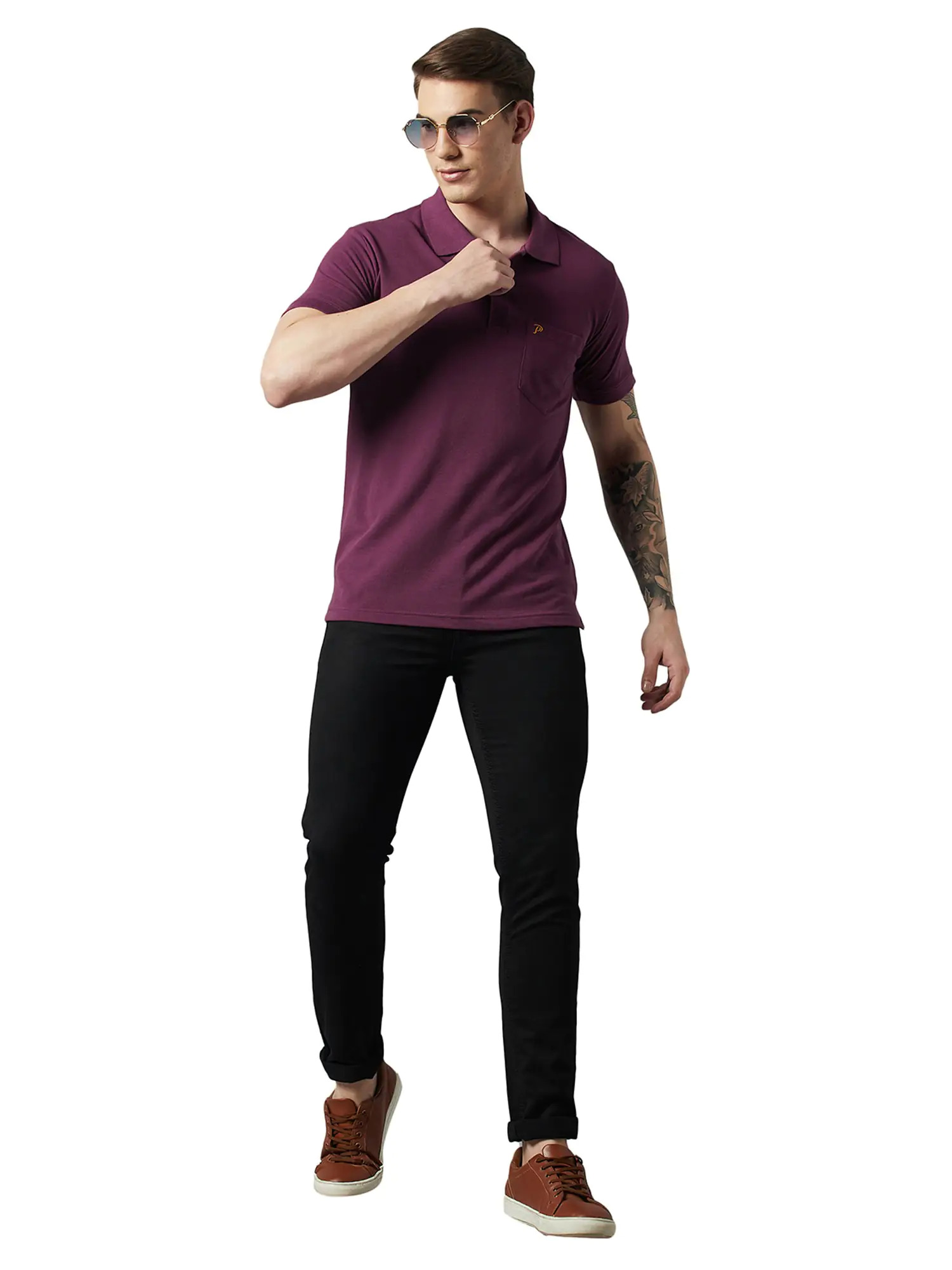 Black Sm Pocket T-shirts (Set Of 12)