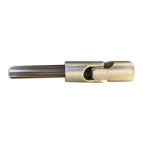 Pin Type Double Universal Joint - Heavy-duty Alloy Steel, Round Head Code, Powder Coated Finish, Silver Color, High Load Capacity For Industrial Use
