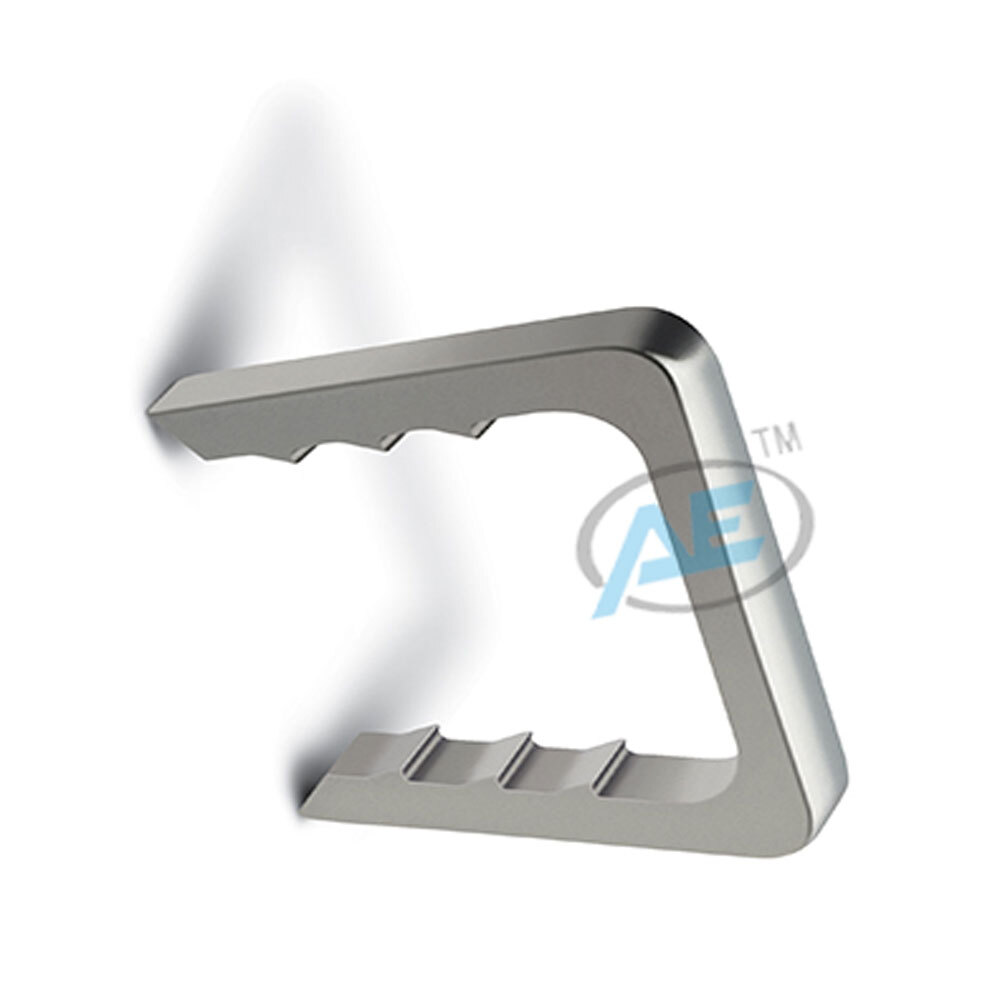 Orthopedic Staple Straight - 316l Steel, 1.76-25-20dia A, 25, Dia B, 20 | Non-flexible, Interlocking Nail Usage, Silver Finish