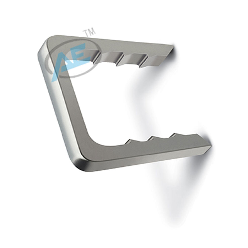 Orthopedic Staple Straight - 316l Steel, 1.76-25-20dia A, 25, Dia B, 20 | Non-flexible, Interlocking Nail Usage, Silver Finish