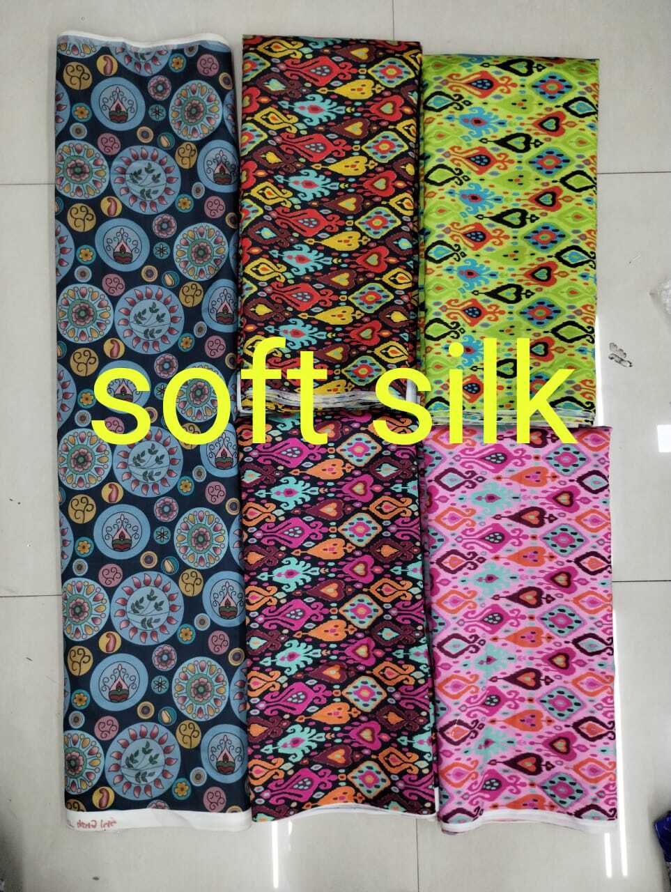 Silk Fabric - Color: Multicolor