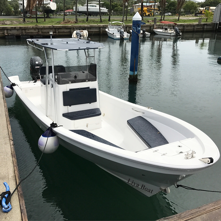 Liya 7.6m Fiberglass Panga Fishing Boats Sprot Tour Boat For Sale Dimensions: 25 Foot (Ft)