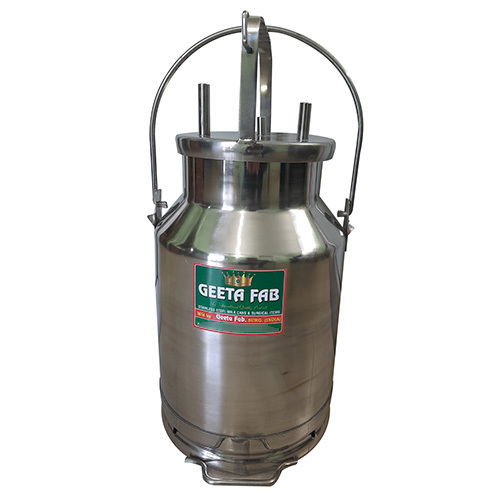 सिल्वर एसएस 304 मिल्किंग कैन 20 लीटर