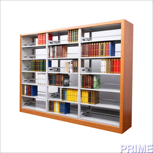 Wooden Protecting Double Metal Book Shelf - Artwork: Handmade