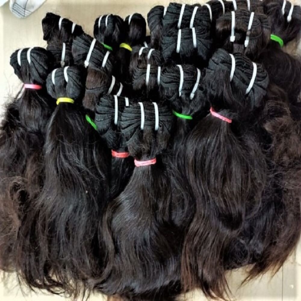Natural Human Hair Extensions - Human Hair Type: Indian