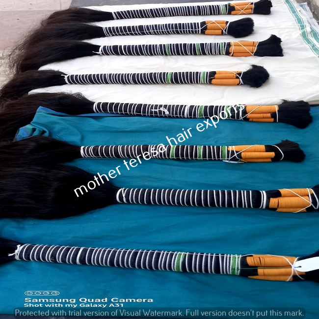 Good Quality Unprocessed Indian Bulk Human Hair Extensions - Color: Natural Brown