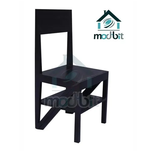 हस्तनिर्मित पु रेजिग वॉलनट ब्राउन लैडर चेयर