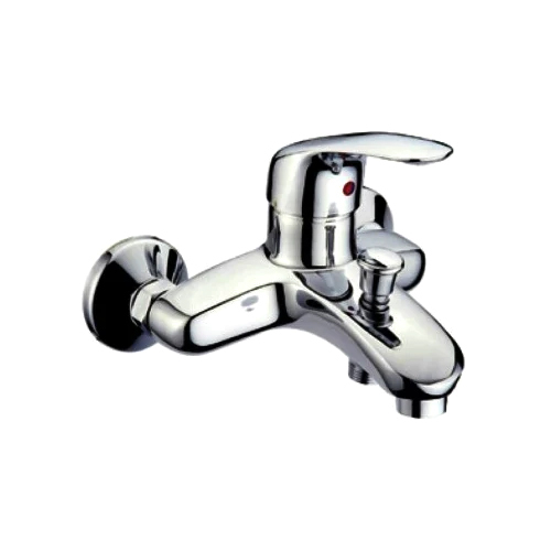 Silver Brass Rust Proof Single Lever Wall Mixer