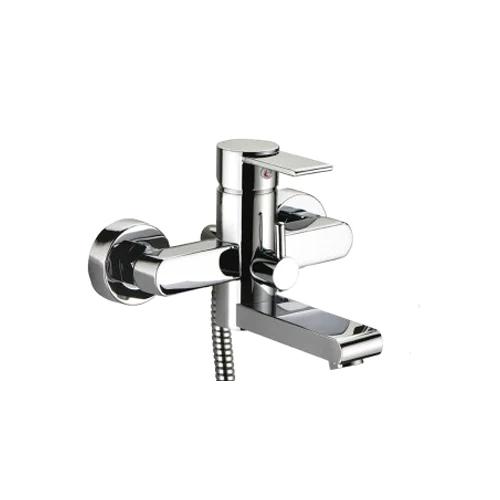 Silver 20Mm Brass Washroom Single Lever Wall Mixer