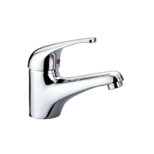 सिल्वर 20Mm ब्रास सिंगल लीवर बेसिन मिक्सर