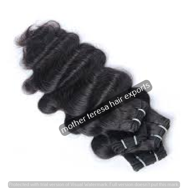 Natural Black Machine Weft Body Wave Hair