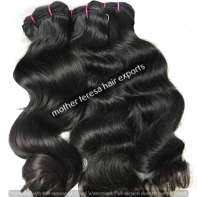 Natural Black Machine Weft Body Wave Hair