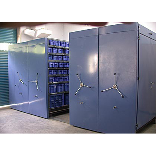 Blue Industrial Mobile Compactor