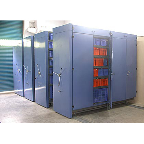 Blue Industrial Mobile Compactor