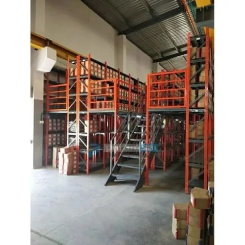 3 Shelves Slotted Angle Rack Application: Industrial