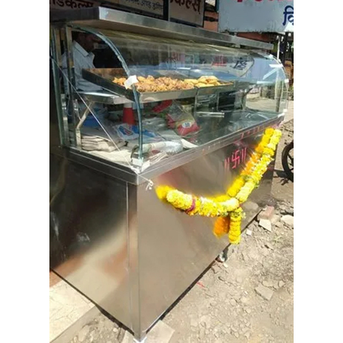 मेटल स्टेनलेस स्टील पाव भाजी काउंटर