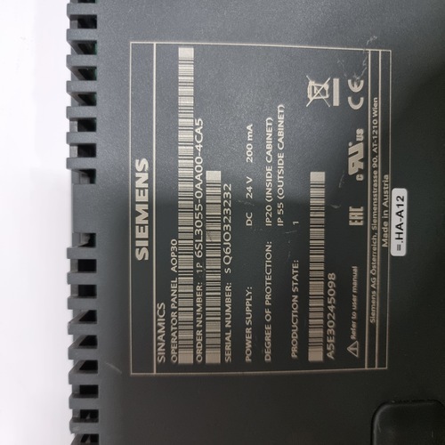 Siemens Sinamics 6sl3055-0aa00-4ca5 Operator Panel