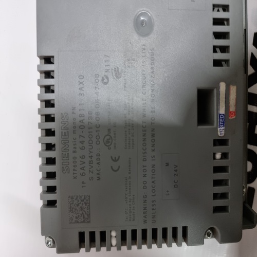 Siemens 6av6 647-0ab11-3ax0 Hmi Ktp600 Basic Mono Pn