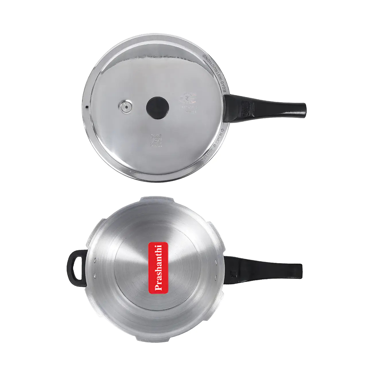 7.5 Litres Isi Certified Pressure Cooker - Virgin Aluminum, Gasket Release System, Metallic Safety Plug, Durable Bakelite Handles, 5 Years Warranty