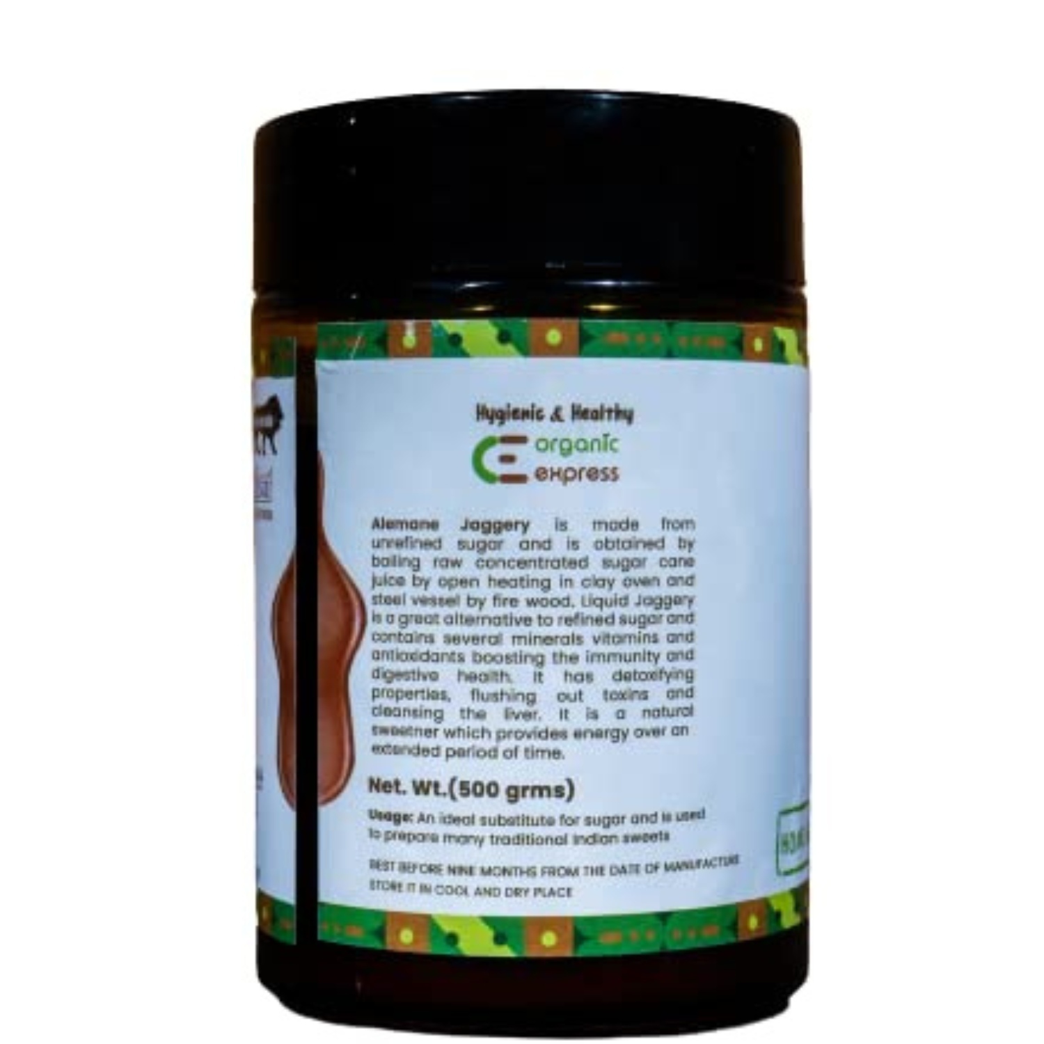 Alemane Jaggery - Nil Moisture, Glass Bottle Packaging | Gluten Free, Organic, No Artificial Flavor, Refreshing Sweet Taste, High Nutritional Value