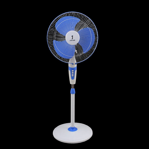 Stand Fan - 220v Electric, Black Color, 2 Blade Design | Powerful Cooling Performance